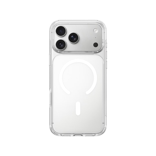 Apple iPhone 17 Pro Kılıf M-safe Şarj Özellikli Wiwu CS-202 Crystal Shield Pro Serisi Anti Yellowing Sert PC Kapak