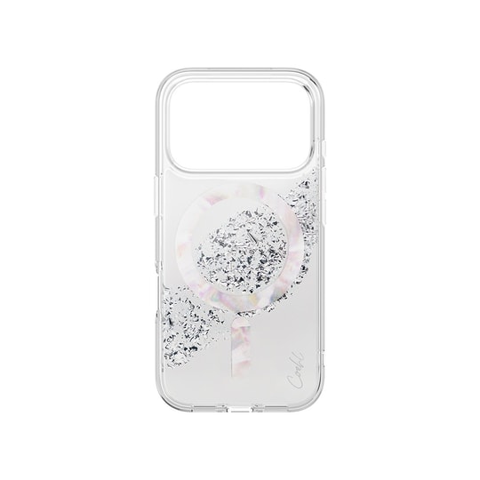 Apple iPhone 17 Pro Kılıf M-safe Şarj Parlak Kristal Desenli Coehl Crystelle Kapak