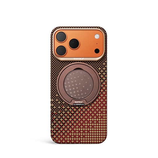Apple iPhone 17 Pro Kılıf Raptic 2in1 Bundle Kit Aramid Skin Serenity Serisi Stand ve Kapak