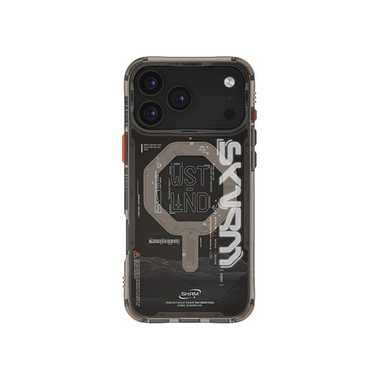 Apple iPhone 17 Pro Kılıf Skinarma M-safe Şarj Özellikli Yazı Desenli Airbag Tasarımlı Sonix Kapak