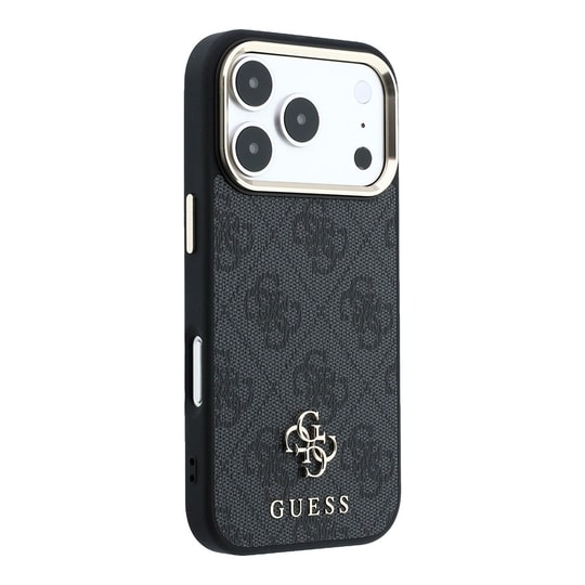 Apple iPhone 17 Pro Max Kılıf Guess Orjinal Lisanslı M-safe Şarj Özellikli Small 4G Classic Logolu Kapak