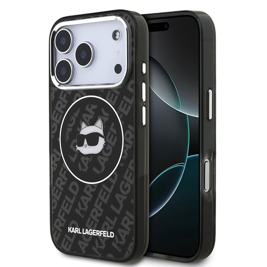 Apple iPhone 17 Pro Max Kılıf Karl Lagerfeld Orjinal Lisanslı IML Baskılı Choupette Heads Kapak