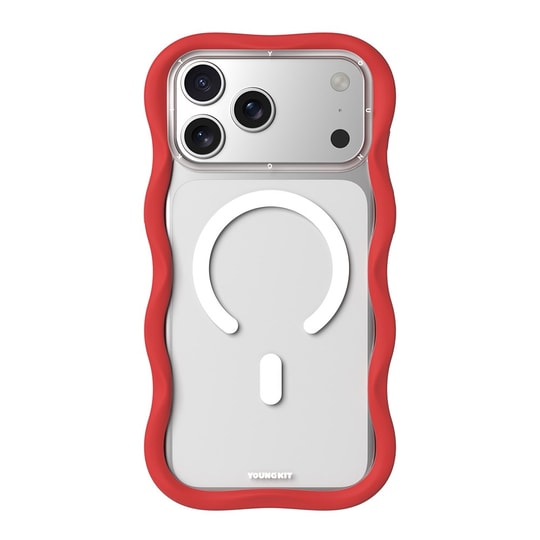 Apple iPhone 17 Pro Max Kılıf M-safe Şarj Özellikli Youngkit Wave Clear Serisi Kapak