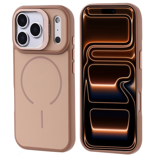 Apple iPhone 17 Pro Max Kılıf M-safe Şarj Özellikli Kamera Standlı Zore Notron Kapak