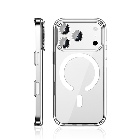 Apple iPhone 17 Pro Max Kılıf M-safe Şarj Özellikli Transparan Sert PC Wlons Pita Kapak