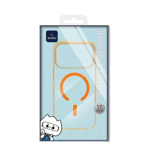 Apple iPhone 17 Pro Max Kılıf M-safe Şarj Özellikli Wiwu YXK-207 Invisible Pro Sert PC Kapak