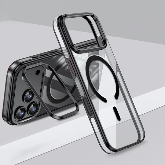 Apple iPhone 17 Pro Max Kılıf M-safe Şarj Özellikli Wlons Standlı Efsane Kapak