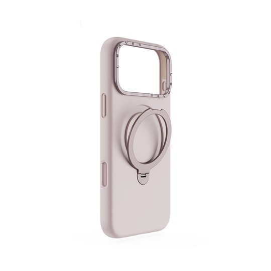 Apple iPhone 17 Pro Max Kılıf M-safe Şarj Özellikli Metal Standlı Sıvı Silikon Lenyes CK223 Kapak