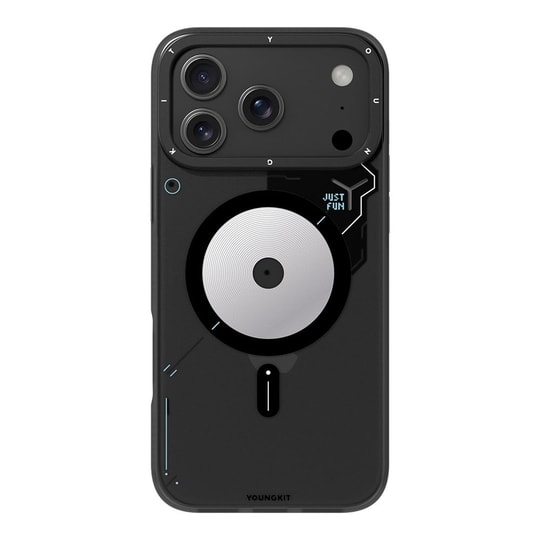 Apple iPhone 17 Pro Max Kılıf M-safe Şarj Özellikli Disk Desenli Youngkit Disc Battle Kapak