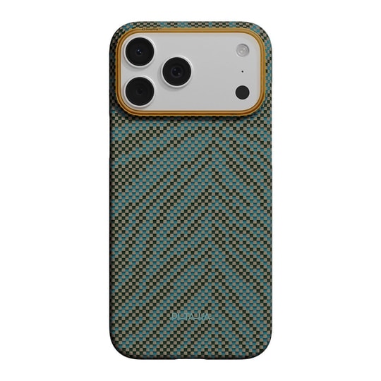 Apple iPhone 17 Pro Max Kılıf M-safe Şarj Özellikli Aramid Fiber Pitaka Breath of Veins Serisi Kapak