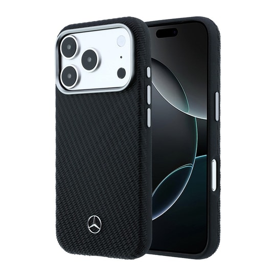 Apple iPhone 17 Pro Max Kılıf Mercedes Benz Orjinal Lisanslı M-safe Şarj Özellikli 3D Metal Logolu Wrap Wood Deri Kapak