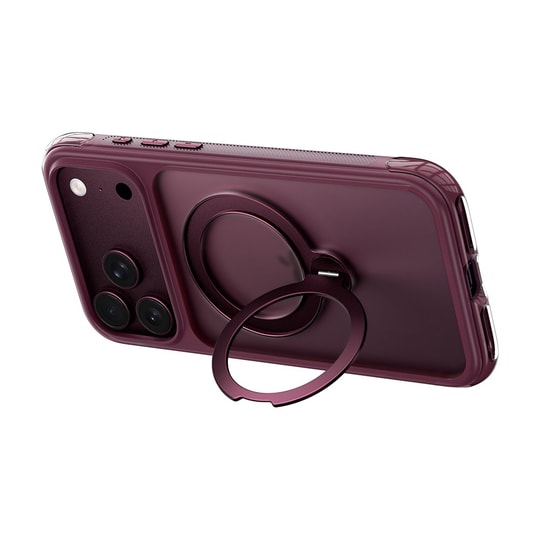 Apple iPhone 17 Pro Max Kılıf Wiwu AG-203 AeroGuard Ultra Serisi M-safe Şarj Özellikli Airbag Tasarımlı Standlı Kapak