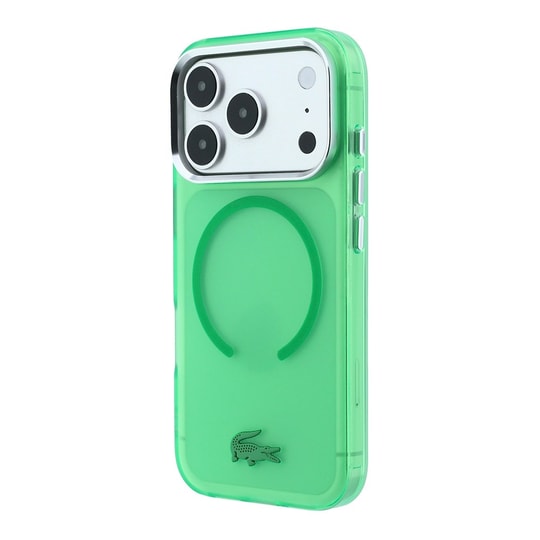 Apple iPhone 18 Pro Kılıf Lacoste Orjinal Lisanslı M-safe C-Magnet İkonik Timsah Logolu IML Frosted Kapak