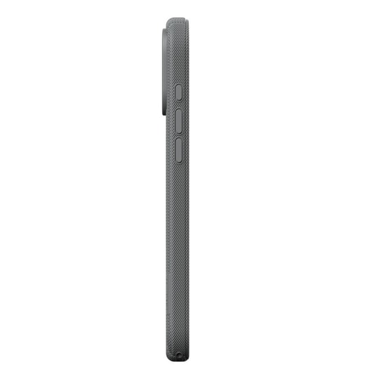 Apple iPhone 18 Pro Kılıf M-Safe Şarj Özellikli Çizgi Desenli Kumaş Dokulu Zore Paris Lorin Kapak