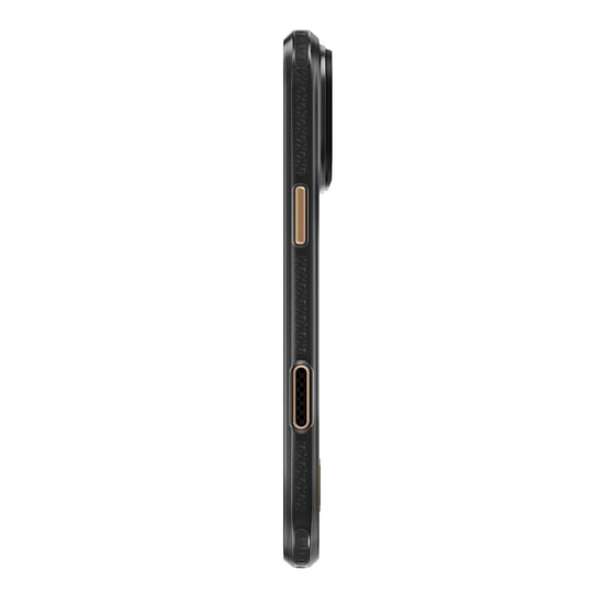 Apple iPhone 18 Pro Kılıf M-safe Şarj Özellikli Raptic Aramid Dual Rise Serisi 24 Ayar Altın Kaplamalı Karbon Kapak