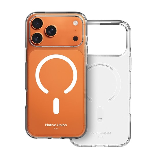 Apple iPhone 18 Pro Kılıf M-safe Şarj Özellikli Native Union RE Clear Serisi Kapak