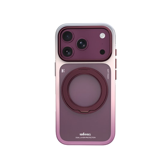 Apple iPhone 18 Pro Kılıf M-safe Şarj Özellikli Sert PC Wlons Arvox Standlı Kapak
