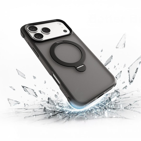 Apple iPhone 18 Pro Kılıf M-safe Şarj Özellikli Standlı Lenyes Eclat Kapak
