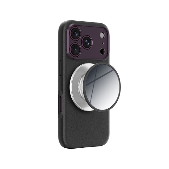Apple iPhone 18 Pro Kılıf M-safe Şarj Özellikli Amazingthing Glamour Allskin Serisi Aynalı Tutucu Standlı Set