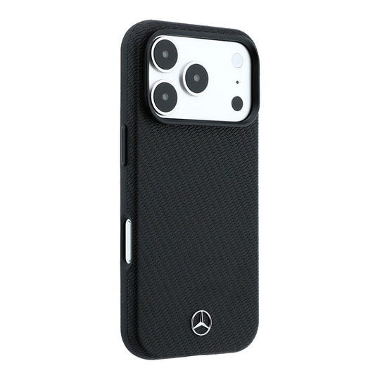 Apple iPhone 18 Pro Kılıf Mercedes Benz Orjinal Lisanslı M-safe Şarj Özellikli 3D Metal Logolu Wrap Wood Deri Kapak