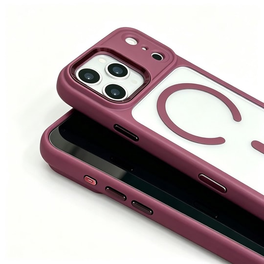 Apple iPhone 18 Pro Kılıf Wireless Şarj Özellikli Zore Krom M-safe Silikon Kapak