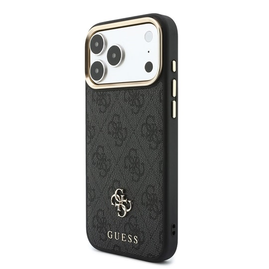 Apple iPhone 18 Pro Max Guess Orjinal Lisanslı 4G ve Yazı Logolu Kılıf + Kartlık + Askı İpi 3in1 Aksesuar Seti