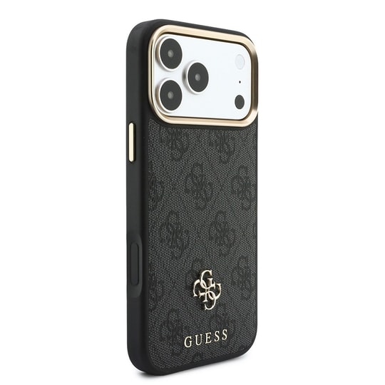 Apple iPhone 18 Pro Max Guess Orjinal Lisanslı 4G ve Yazı Logolu Kılıf + Kartlık + Askı İpi 3in1 Aksesuar Seti