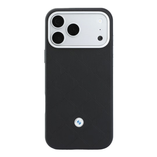 Apple iPhone 18 Pro Max Kılıf BMW Orjinal Lisanslı M-safe Şarj Özellikli Metal Logolu Kabartmalı Kapitone Deri Kartlıklı Kapak