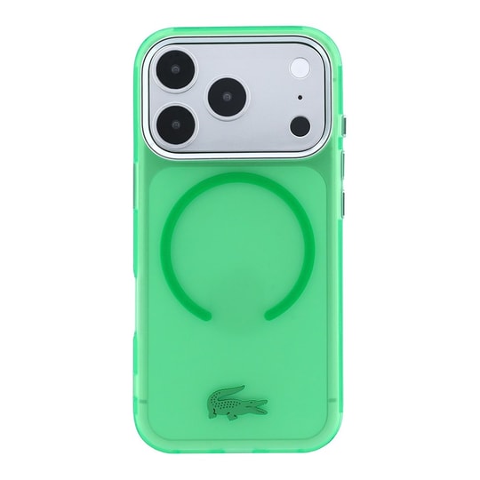 Apple iPhone 18 Pro Max Kılıf Lacoste Orjinal Lisanslı M-safe Şarj Özellikli Lake Timsah Logolu IML Frosted Kapak