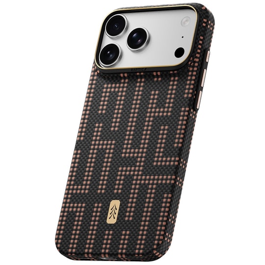 Apple iPhone 18 Pro Max Kılıf M-safe Şarj Özellikli Raptic Aramid Skin Serisi Karbon Kapak