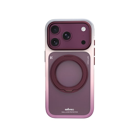Apple iPhone 18 Pro Max Kılıf M-safe Şarj Özellikli Sert PC Wlons Arvox Standlı Kapak