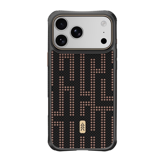 Apple iPhone 18 Pro Max Kılıf M-safe Şarj Özellikli Raptic Aramid Dual Grid Serisi Karbon Kapak