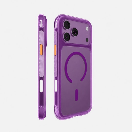 Apple iPhone 18 Pro Max Kılıf M-safe Şarj Özellikli Raptic Aramid Dual Rise Serisi 24 Ayar Altın Kaplamalı Karbon Kapak