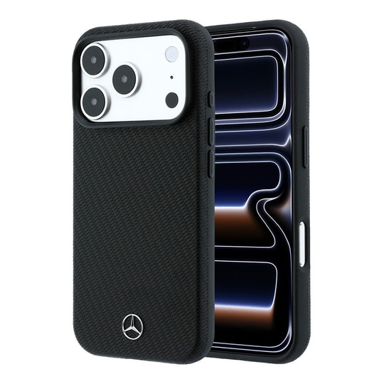 Apple iPhone 18 Pro Max Kılıf Mercedes Benz Orjinal Lisanslı M-safe Şarj Özellikli 3D Metal Logolu Wrap Wood Deri Kapak