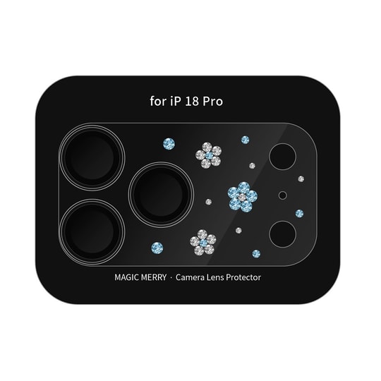 Apple iPhone 18 Pro​ Wiwu Magic Merry Shimmer Serisi Taşlı Kamera Lens Koruyucu