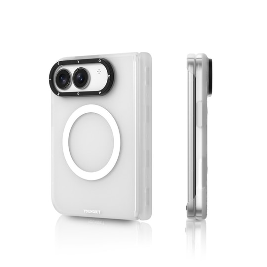 Apple iPhone Duo Kılıf M-safe Şarj Özellikli Youngkit Hidden Sand Serisi Kapak
