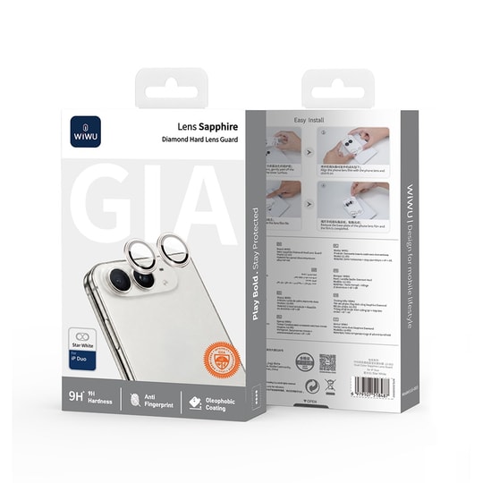Apple iPhone Duo Wiwu LG-003 Lens Guard Çizilmeye Karşı Dayanıklı Safir Kamera Lens Koruyucu