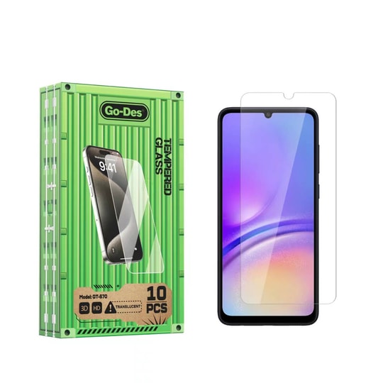Galaxy A05S Go Des Parmak İzi Bırakmayan 9H Oleofobik Bom Glass Ekran Koruyucu 10lu Paket