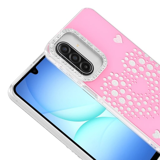 Galaxy A17 Kılıf Damla Taşlı Zore Rivas Sert PC Kapak