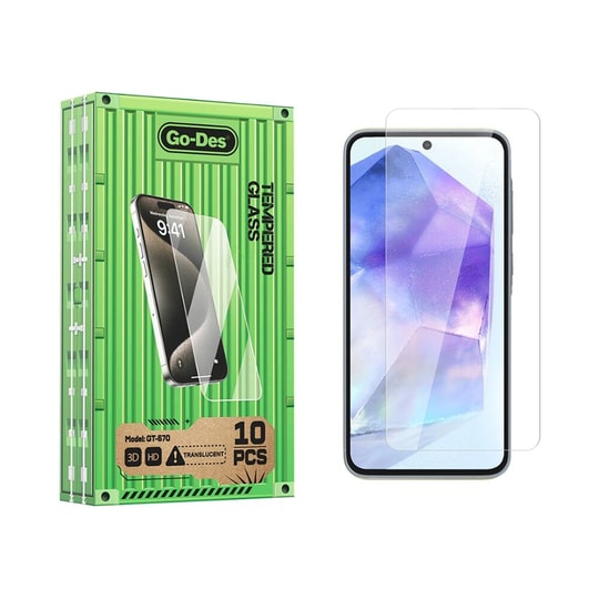 Galaxy A55 Go Des Parmak İzi Bırakmayan 9H Oleofobik Bom Glass Ekran Koruyucu