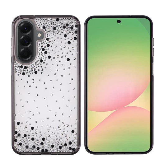 Galaxy A56 Kılıf Airbag Tasarımlı Damla Taşlı Şeffaf Zore Pera Silikon Kapak