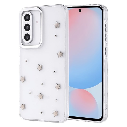 Galaxy A56 Kılıf Airbag Tasarımlı Simli Şeffaf Zore Kutup Kapak