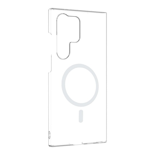 Galaxy S23 Ultra Kamera Korumalı M-Safe Şarj Özellikli Şeffaf Zore London Silikon Kapak