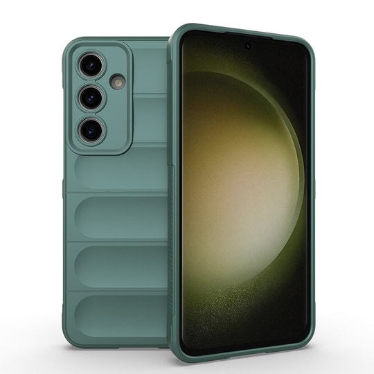 Galaxy S24 FE Kılıf Esnek TPU Oyuklu Arka Yüzey Tasarımlı Zore Etnik Silikon Kapak