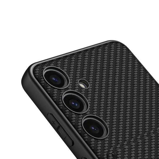 Galaxy S24 Plus Suni Deri Arka Yüzey Sürgülü Kamera Korumalı Zore Kartlıklı Kıpta Silikon Kapak