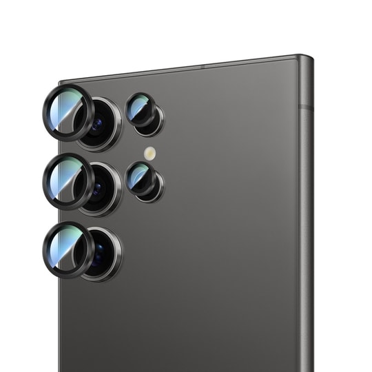 Galaxy S24 Ultra CaseWorld Alloy Serisi Oleofobik Anti Reflective Kamera Lens Koruyucu