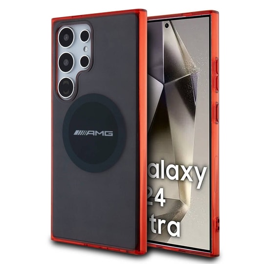 Galaxy S24 Ultra Kılıf AMG Orjinal Lisanslı M-safe Şarj Özellikli Transparan Timeless Kapak