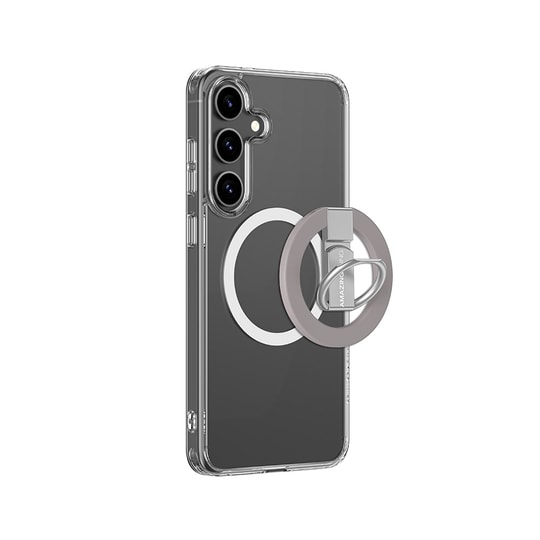 Galaxy S25 Kılıf M-safe Şarj Özellikli Yüzük Standlı Amazingthing Minimal Grip Serisi Kapak