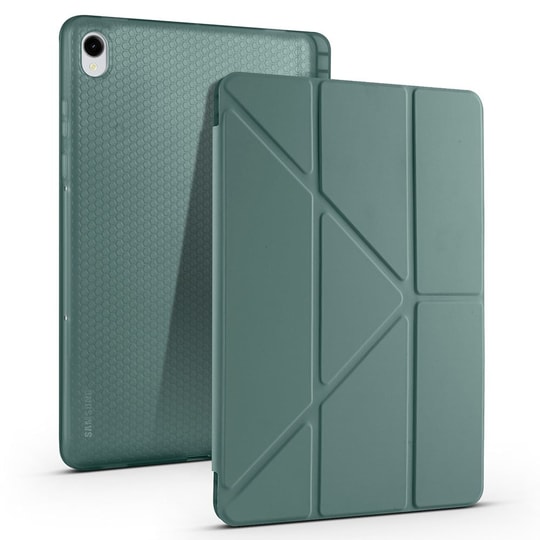 Galaxy Tab S11 Kılıf Zore Tri Folding Kalem Bölmeli Standlı Kılıf