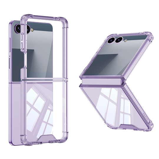 Galaxy Z Flip 7 Kılıf Zore Full Camlı Kıpta Kapak